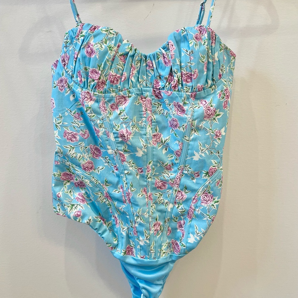 Zara floral bodysuit